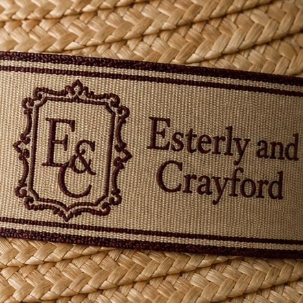 Branded straw hats with logo