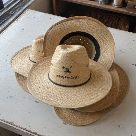 Custom printed straw hats in bulk