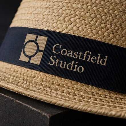 Promotional custom straw hats with company logo